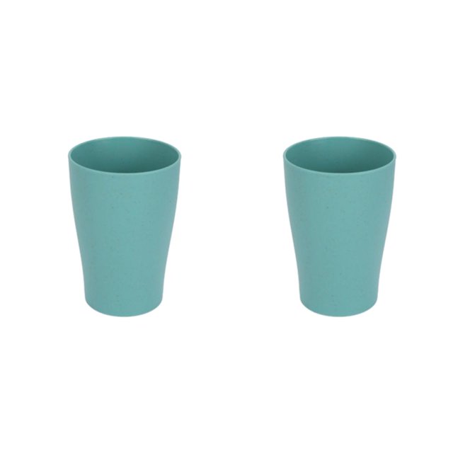 Moyic taza de de trigo cepillo de multifuncional taza de plástico soporte de de accesorios de baño del hotel Verde 2piezas