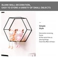 thumbnail image 7 of Set of 3 Black Hexagonal Floating Shelves, Modern Wall Mounted - Ideal for Multiple Rooms, 7 of 7