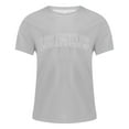 thumbnail image 2 of Rrunsv Shirts for Women Men's Cotton T-Shirts Short Sleeves Casual Loose Solid Basic Tee Tops Grey,M, 2 of 3