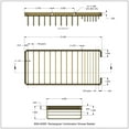 thumbnail image 2 of Rectangular Combination Shower Basket in Polished Brass, 2 of 2