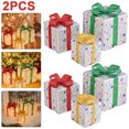 thumbnail image 1 of Cajas Regalo Navidad Luces 50LED Caja Arte LED (estrella Plateada) 6 Uds., 1 of 4