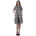 thumbnail image 2 of Moomaya Printed Loose A-Line Dress With Pockets Short Sleeve Dresses Women, 2 of 4