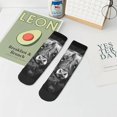 thumbnail image 7 of Naloa Geometric Bull Design Ankle Socks for Women Non Slip Socks No Show Socks Classic Low Cut Casual Socks Casual Socks, 7 of 7