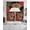 Red Black, variant on Christmas Swag Kitchen Curtains Sets for Windows 24 Inch Length, Red Cardinal Bird Poinsettia Pine Needles Plaid Short Window Curtain Panels Swags Valances and Tiers 3 Piece Set for Cafe/Dining Room