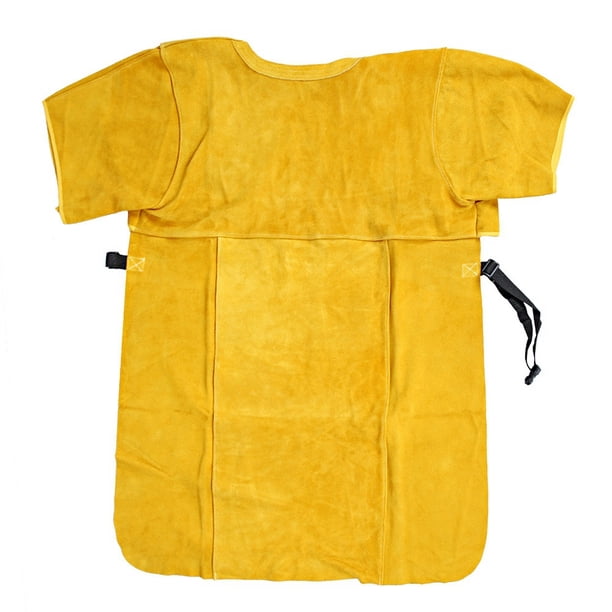 Cow Split Leather Heat Fire Retardant Welding Apron Jacket Open Back ...