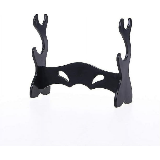 Exhibidor elegante de mini samuráis, exhibición de espadas samuráis japonesas con soporte decorativo, soporte para espadas para decoración del hogar y soporte para colección de varitas, ideal para