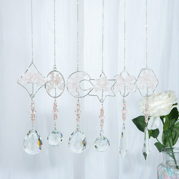 Gwong Decoración hogareña Colgante unisex desgaste resistente a la piel de faux cristal exquisito piedras collar para regalo Gwong 21062140
