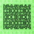thumbnail image 1 of Ahgly Company Indoor Square Oriental Green Traditional Area Rugs, 4' Square, 1 of 4
