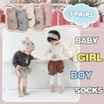 thumbnail image 2 of Toddlers Non Slip Socks with Grips Baby Girls Boys Anti Skid Crew Cotton Gift Socks for Infants Kids, 2 of 7