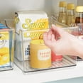 thumbnail image 2 of mDesign Plastic Kitchen Pantry/Cabinet Storage Bin w/Handles - 8 Pack - Clear, 2 of 8