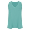 thumbnail image 6 of lmcalzta Summer Tank Tops for Women Sleeveless V Neck Solid Undershirts Stretchy Loose Fitting Going out Tops for Women, 6 of 8