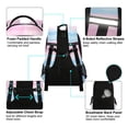 thumbnail image 4 of FORMRS Kids School Backpack Elementary Student Unisex Travel Bookbag with Reflective Stripes, Light Pink Stripes, 4 of 7