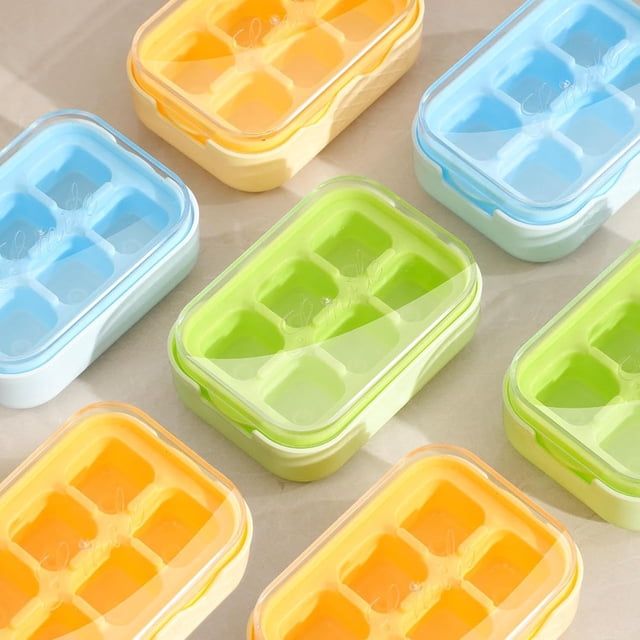 Mini Ice Making Refrigerator Compartm Freezer (2 Packs) For Freezer With Ice Box, Ice Trays With Ice Container