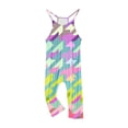 thumbnail image 3 of gljltg Girls' Casual Sleeveless Jumpsuits Spaghetti Strap Loose Romper Long Pants with Pockets, 3 of 5