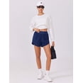 thumbnail image 6 of Pinspark Women's High Waisted Running Shorts Tummy Control Quick Dry Sports Shorts with Mesh Liner, 6 of 7