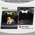 thumbnail image 4 of COEQINE SUV Trunk Mat Stylish Cargo Cover Dog Seat Cover for Dogs Cats, Scratch-proof Machine Washable Vehicle Interior Accessories for Travel, Dragonfly Rose Galaxy, 4 of 7