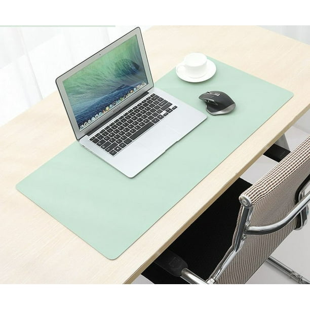 Desk Pad Leather Dual Side Table Cover, Leather Table Protector Pads