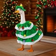 thumbnail image 3 of Diceymbol Christmas Tree Costume Dress with Hat Red Green 60 Inches, 3 of 7