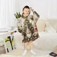 thumbnail image 6 of joogoo Wearable Blanket Hoodie Gnomes Christmas Poinsettia Flower for Flannel Sherpa Pocket 3-14 YR M, 6 of 7