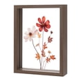 thumbnail image 1 of Marco de Flores Prensadas de Madera, Marco de Imagen Flotante Doble de Acrílico de 5 x 7 Pulgadas para Flores Secas/Mesa/DIY/Artesanías [Color Nogal], 1 of 7