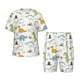 thumbnail image 1 of Balery Dinosaur Conjunto de Pijama Infantil de Manga Corta con Estampado – Ropa de Dormir de Algodón Suave-Small, 1 of 6