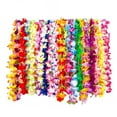 thumbnail image 4 of Collar de flores tropicales de Lei hawaiano perfecl colorido 36 piezas, 4 of 8