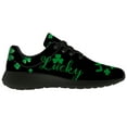 thumbnail image 4 of Customuart St Patricks Day Shoes Men Running Shoes Shamrock Sneakers Black Size 4.5, 4 of 5