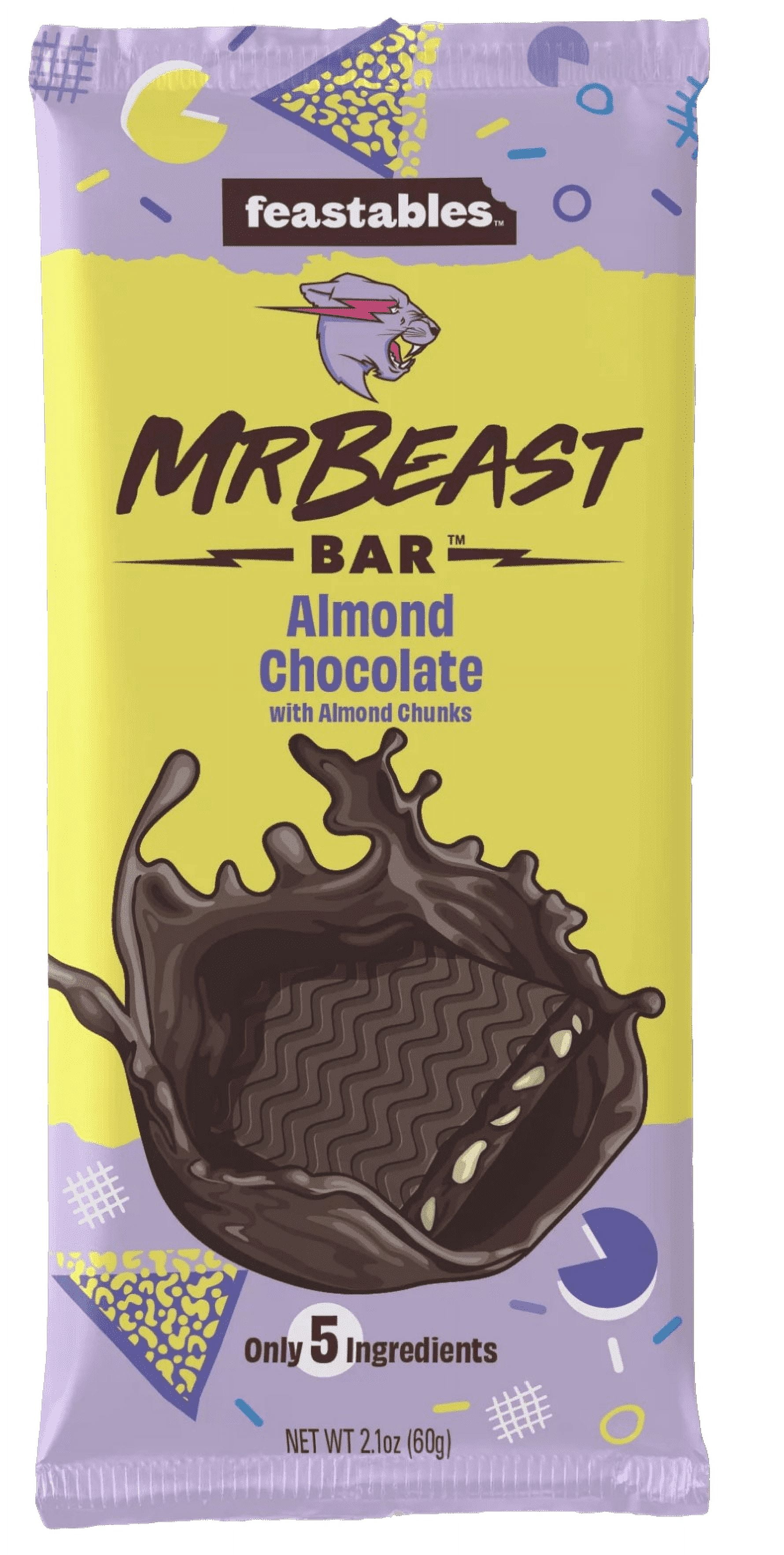 Feastables Mr Beast Chocolate Bundle: Milk, Peanut Butter, Almond,  Original, Quinoa & Crunch (7 bars, 12.9 oz) - Walmart.com