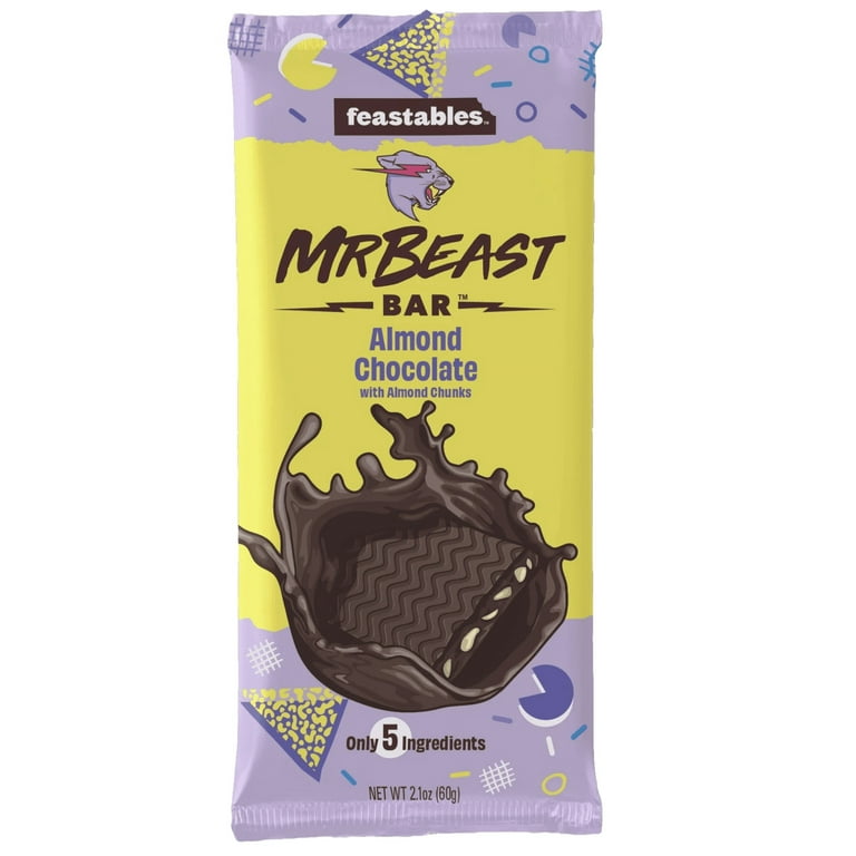 Feastables Mr Beast Chocolate Bundle: Milk, Peanut Butter, Almond