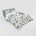 thumbnail image 3 of Ambesonne Boho Bedding Set 3 Pcs, Tribal Bohemian Feather, Twin XL, Teal Orange Black, 3 of 3