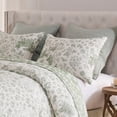 thumbnail image 4 of Greenland Home Fashions Patchwork Toile Sage Jacquard Woven Pillow Sham, Adult, Standard, 4 of 7