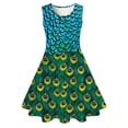 thumbnail image 1 of Robes de Printemps pour Filles Enfants Enfant Filles Été Colorées Imprimés Arc-en-Ciel Sans Manches Robe Décontractée pour Usage Quotidien et Fête Robes pour Tout-Petits Noir 10 Ans-13 Ans, 1 of 4