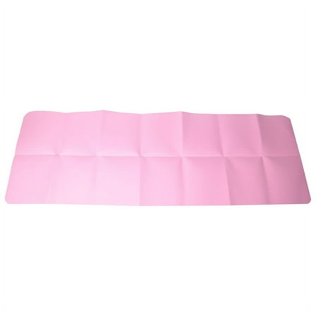 Foldable Yoga Mat Folding Travel Fitness Exercise Mat Double Sided Non-Slip for Yoga Pilates & Floor Workouts Pink
