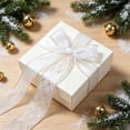 thumbnail image 2 of Christmas Ribbon for Gift Wrapping, 10 Yards Glitter Ribbon Roll for Holiday Gifts, Crafts, Bows, Wreaths, Trees and Xmas Decorations, 2 of 7