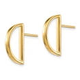 thumbnail image 2 of Primal Gold 14 Karat Yellow Gold Half Circle Post Earrings, 2 of 5