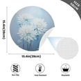 thumbnail image 4 of Ryvnso Abstract Flower Paint Round Plate Mats Dining Table Placemat Set of 6 for Holiday Decoration, 4 of 7