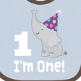 thumbnail image 4 of Inktastic Babys 1st Birthday Elephant Zoo Animal Boys or Girls Baby Bib, 4 of 4