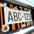 thumbnail image 6 of 1 Pcs Daisies License Plate Frame, License Plate Cover for Car Decorative Parts, Aluminum License Plate Bracket Holder Rust-Proof Weather-Proof for US Standard Car, 6 of 9