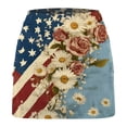 thumbnail image 3 of Htigea 250th Anniversary Skorts for Women Fourth of July High Waisted Golf Athletic Skort Trendy Stars Stripes Flower Print Skirts with Built in Shorts ZA Dark Blue XXXXL, 3 of 5
