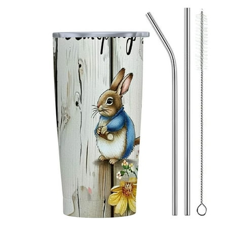

Facannap Beatrix Potter 20oz Stainless Steel Car Tumbler with Straw Reusable Thermal Insulation and Cold Preservation 20oz