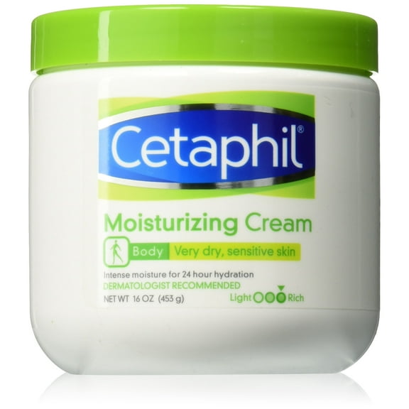 Cetaphil Moisturizing Cream for Very Dry/Sensitive Skin Fragrance Free 16 oz