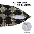 thumbnail image 5 of Multi-Size Linen Sofa Pillow Cover Invisible Zipper Open And Close Strong Use For Sofa Chair Garden Sofa Car Darkvoilet Houndstooth Checkered_1 18"X18", 5 of 8