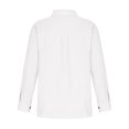 thumbnail image 6 of FAVIPT Cotton Linen Button Down Shirts for Women Long Sleeve Collared Work Blouse Loose Fall Gauze Tops with Pocket 2024 White 2XL, 6 of 7