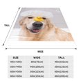 thumbnail image 3 of Bingfone The Dog Is Sitting In A Bubble Bath Print Flannel Fleece Blanket Throw Blanket for Bed,Sofa,Couch,Travel,Camping(40"x30" ), 3 of 8