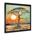 thumbnail image 2 of Designart "Survivor Tree in African Desert I" Floral Framed Wall Art Decor - Global Green Tree African Bedroom Framed Canvas Wall Art, 2 of 6