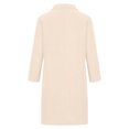 thumbnail image 6 of EGNMCR Trench Coats for Women Notch Lapel Single Breasted Wool Long Jacket Winter Solid Color Overcoat Coats with Pockets on Clearance, 6 of 8