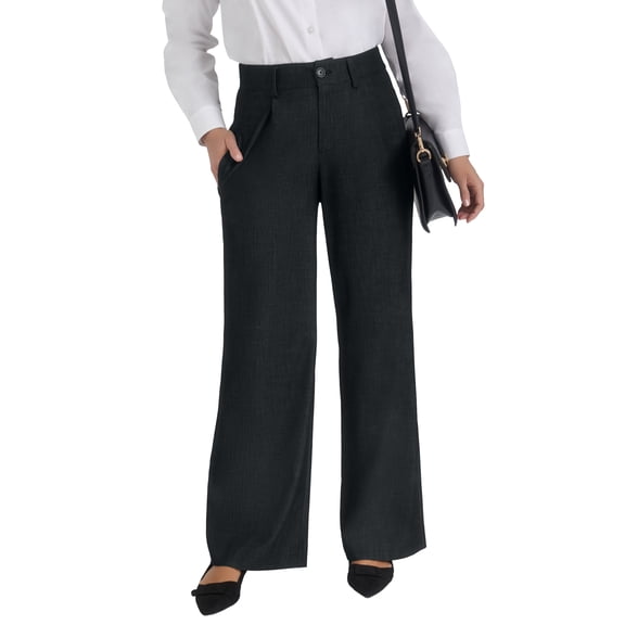 Jessica London Women's Plus Size Slubbed Denim Trouser