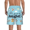 thumbnail image 3 of Naloa Let's Go on an Adventure Men's Beach Shorts, Surfing shorts, Swim trunks, Quick Dry Swim Trunks for Surfing Beach Fun - X-Large, 3 of 9