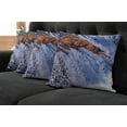 thumbnail image 5 of Ambesonne Nature Throw Pillow Cover 4 Pack, Grizzly Bear at Katmai, 20", White Brown, 5 of 5