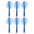 thumbnail image 1 of Unique Bargains Vols à Fléchettes Intégrés, Ensemble de 6 Fléchettes Durables, Bleu Transparent, 1 of 5